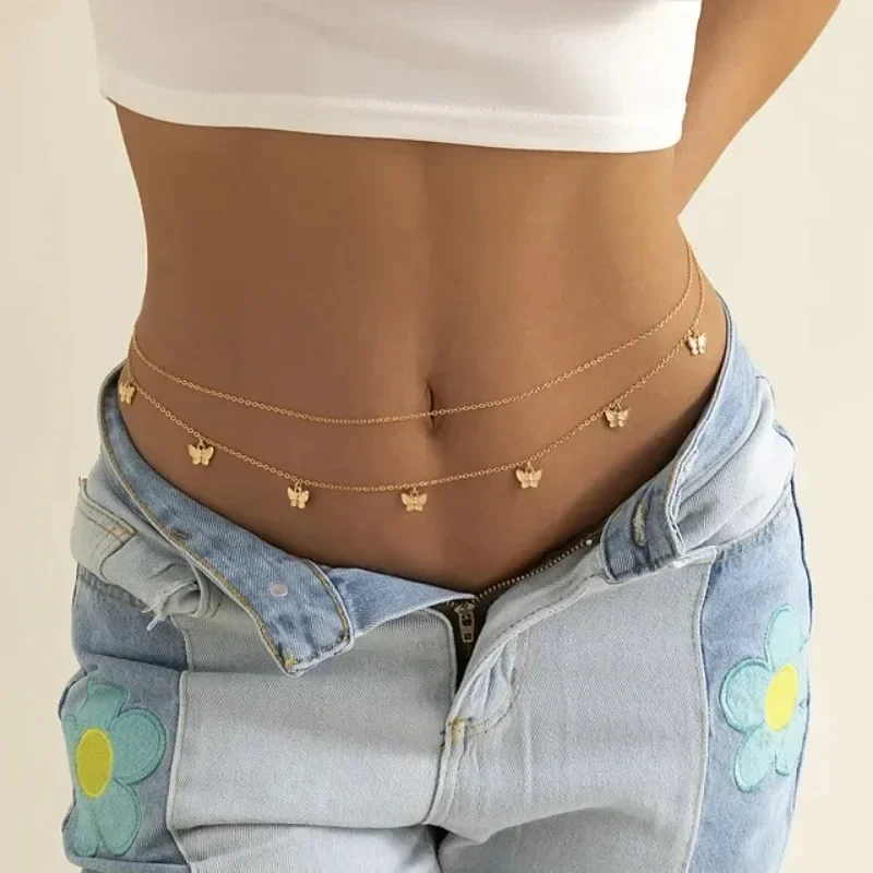 Body Jewelry Online - New Charm Sexy Double Layer Butterfly