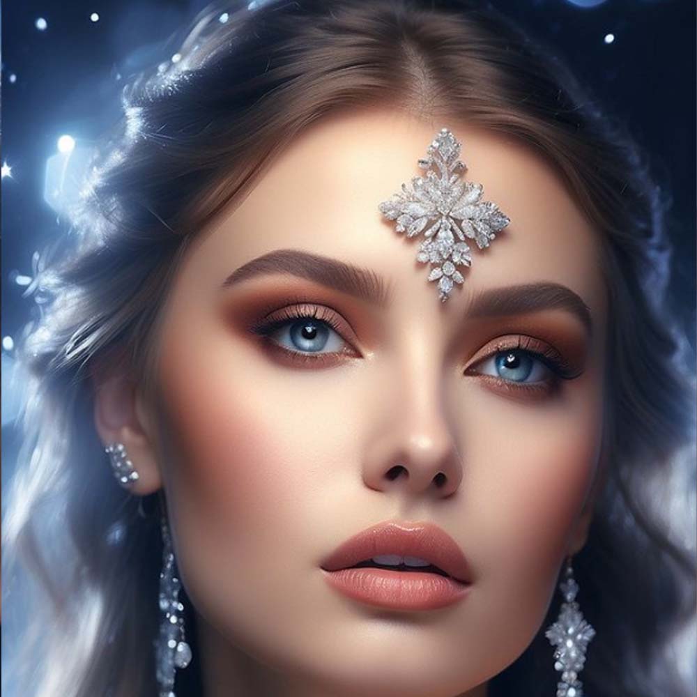 Body Jewelry Trend - Stonefans 1PCS Geometric Forehead Stickers Indian