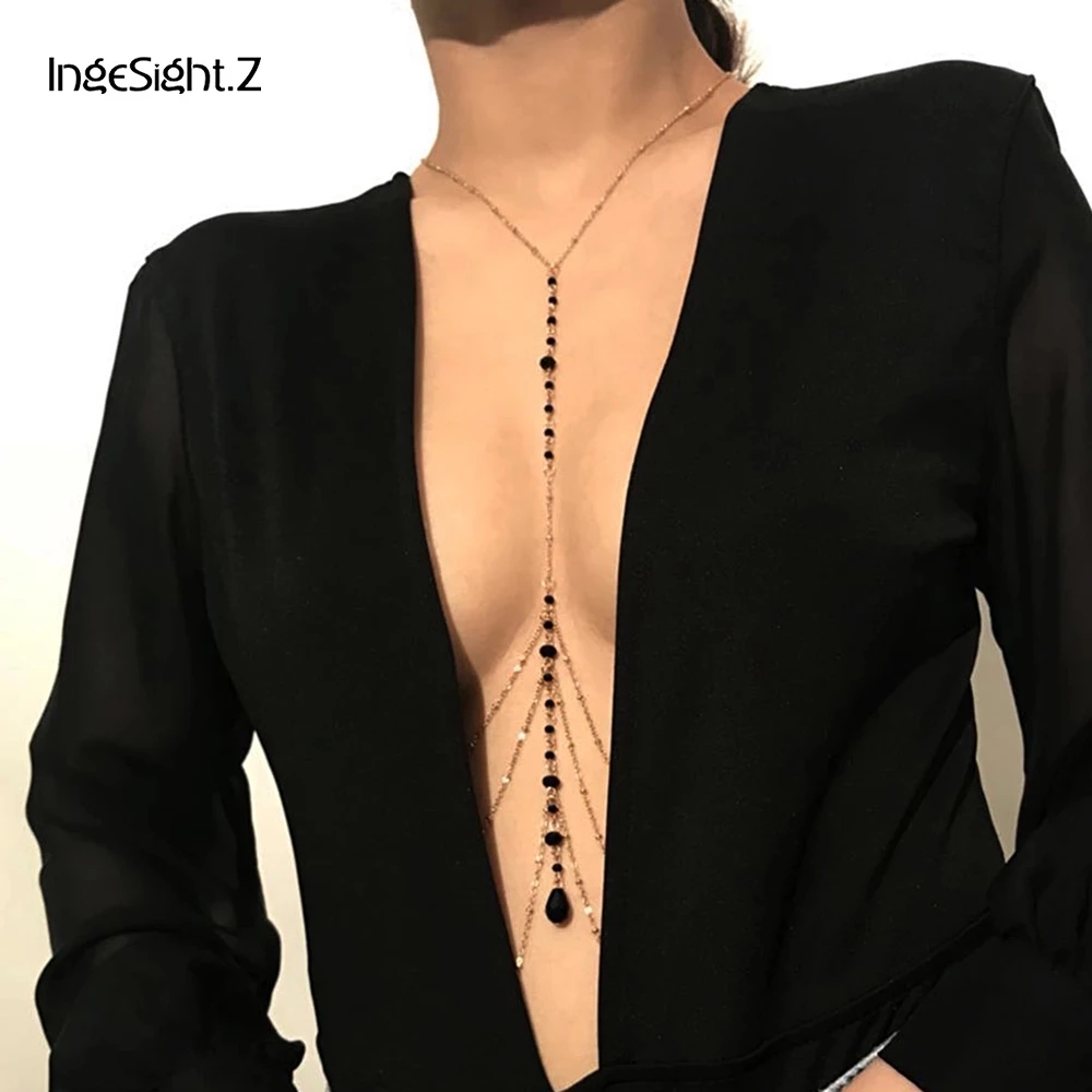 Body Jewelry Necklace - IngeSight.Z Simple Style Chain Necklace Belly