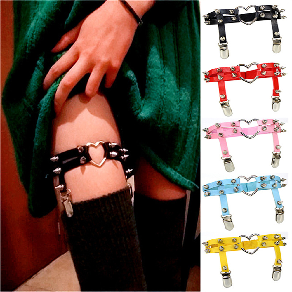 Body Jewelry Online - 1Pcs Women Punk Goth Heart PU