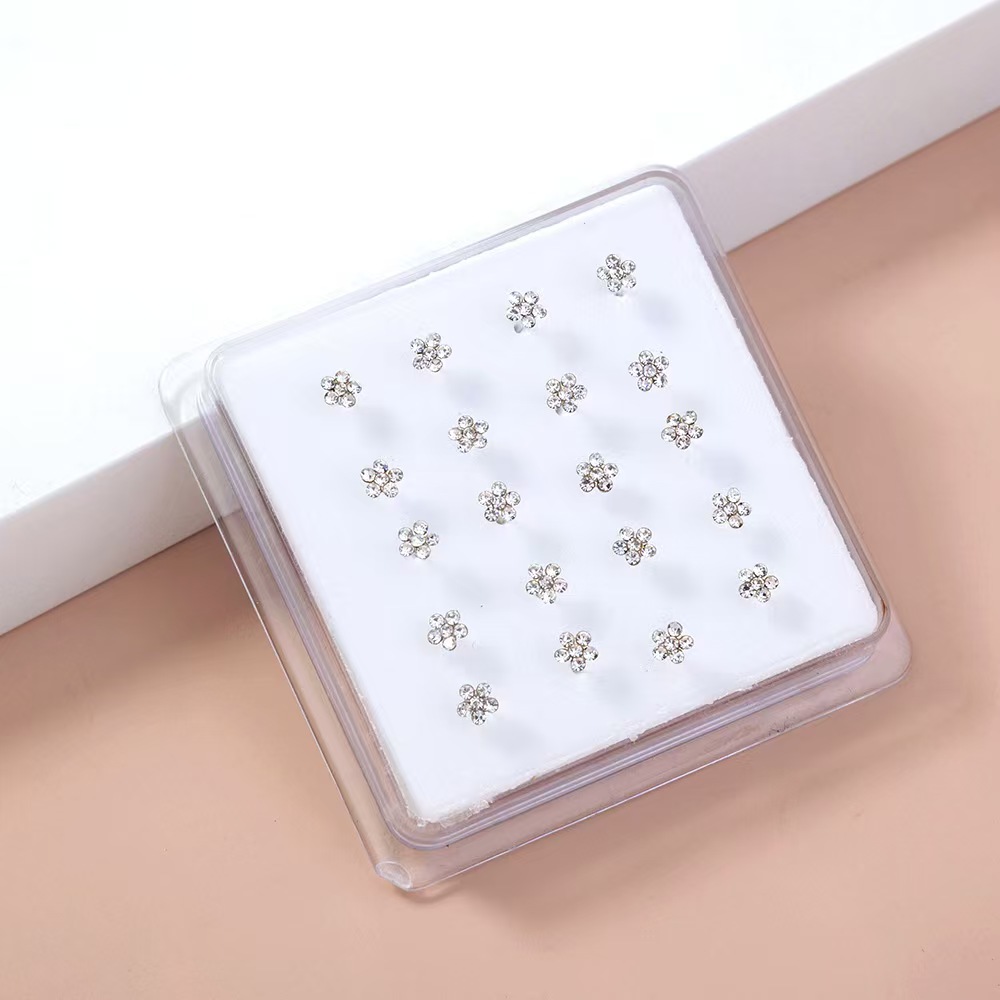 Body Jewelry Display Case - 20Pcs/Box Body Nose Piercing Jewelry Nose