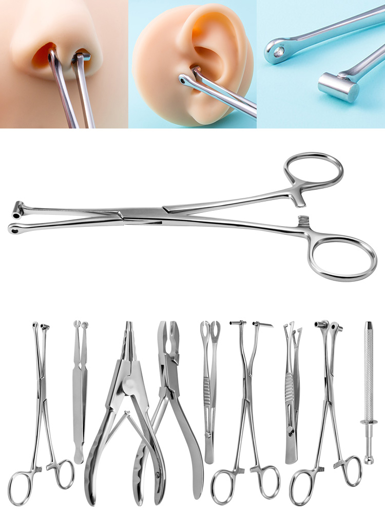 Body Jewelry Ring Opening Pliers - Surgical Steel Body Piercing Tool Needle