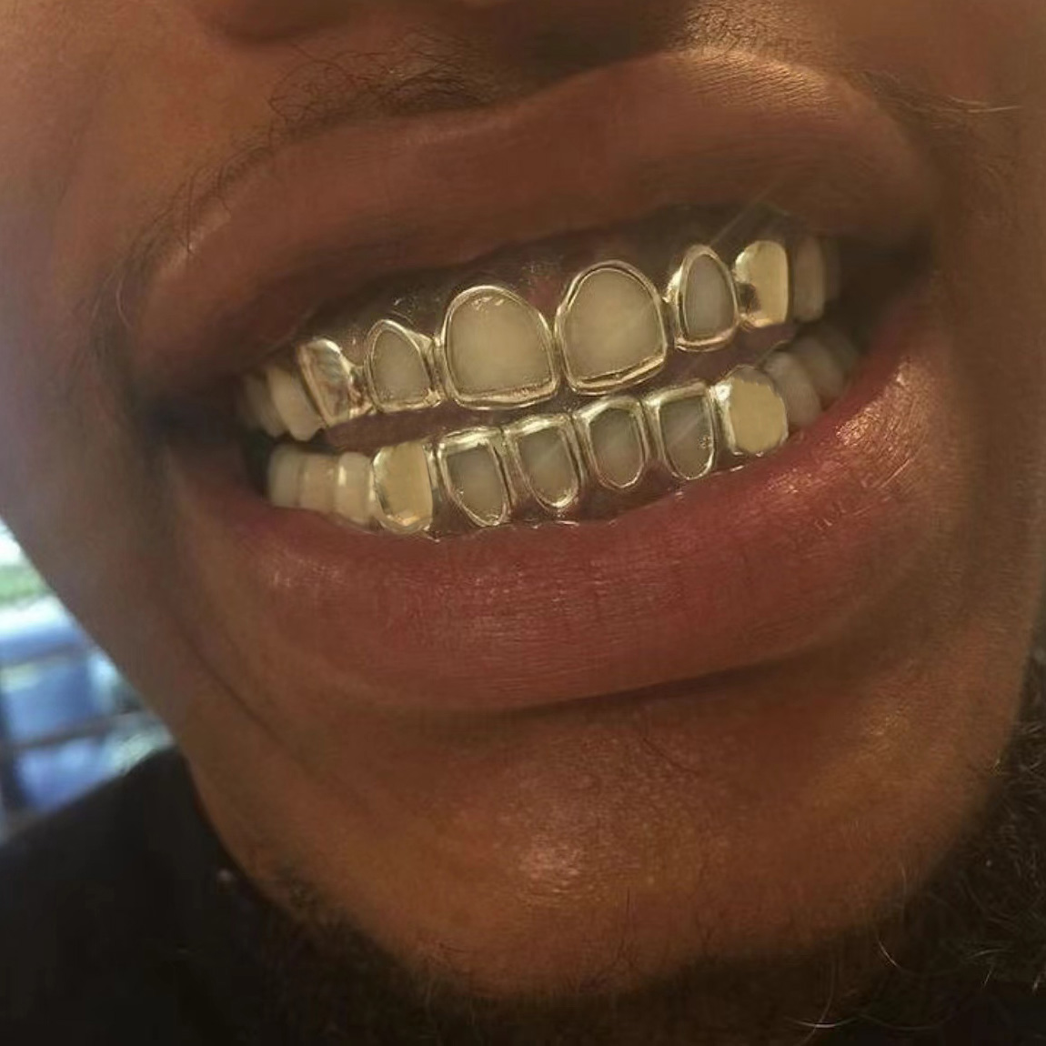 Body Jewelry Men - RACHELZ Hip Hop Hollow Teeth Grillz