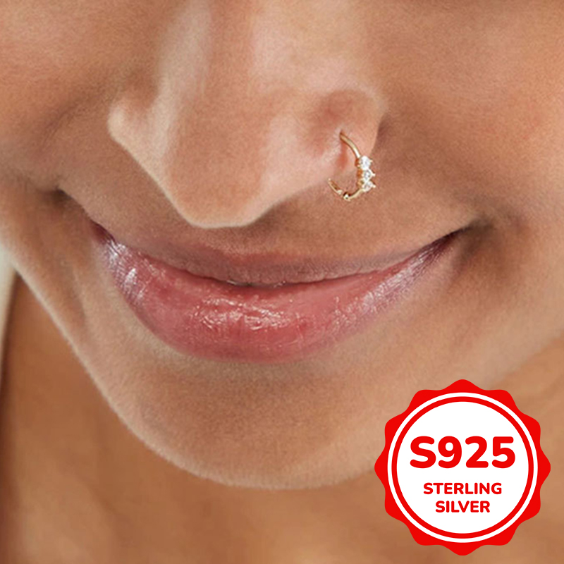 Body Jewelry Trend - S925 sterling silver piercing jewelry nose