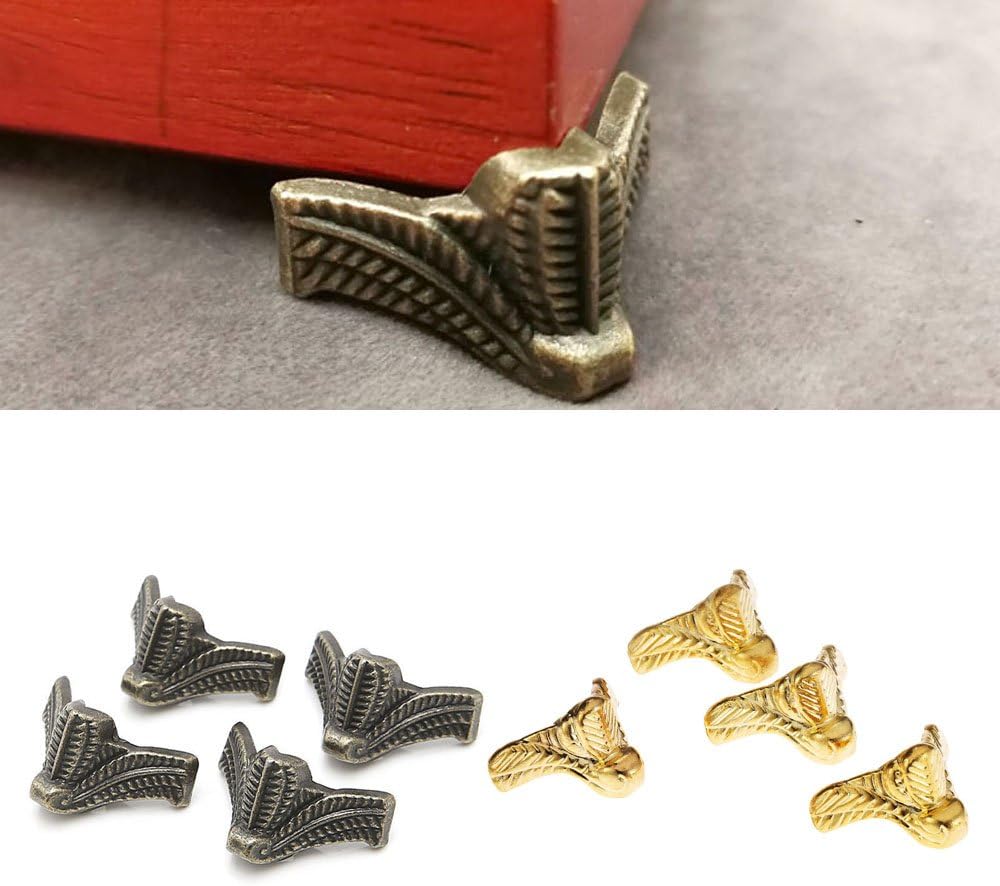 4PCS Antique Box Legs Feet ,Wo - Body Jewelry Display Case ulasan dan harga