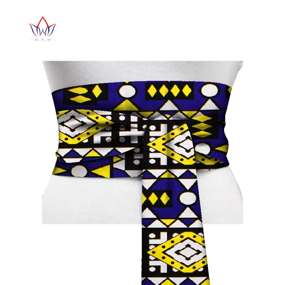 2024 African Print Obi Ankara  - Yellow Body Jewelry ulasan dan harga