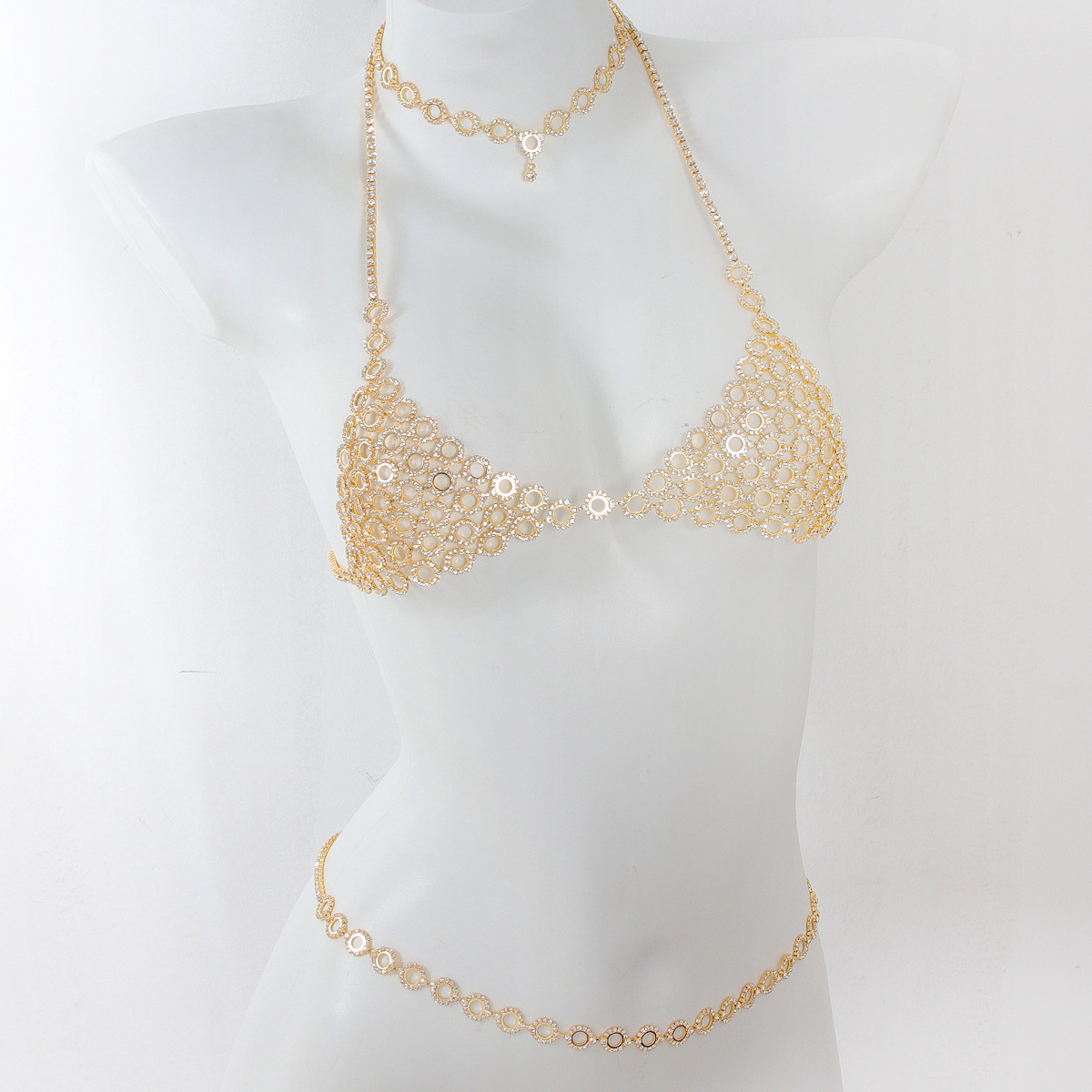 Fashionable Circular Splicing  - Body Jewelry Necklace ulasan dan harga
