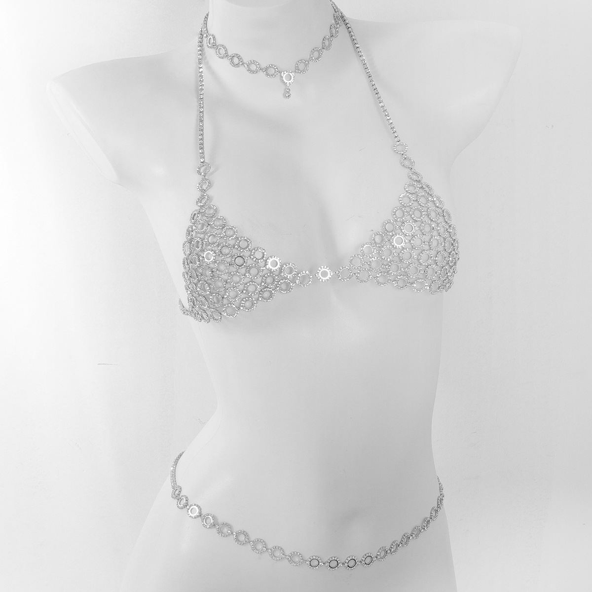 Fashionable Circular Splicing  - Body Jewelry Necklace ulasan dan harga