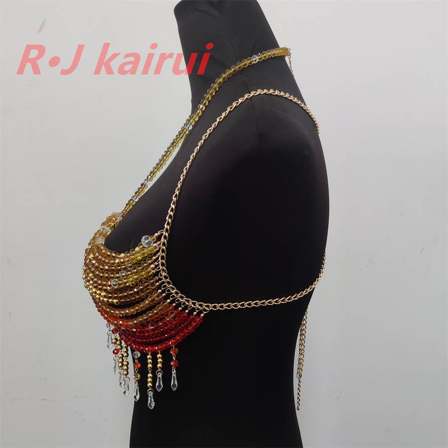 RJ Fashion Sexy Metal Yellow R - Yellow Body Jewelry ulasan dan harga