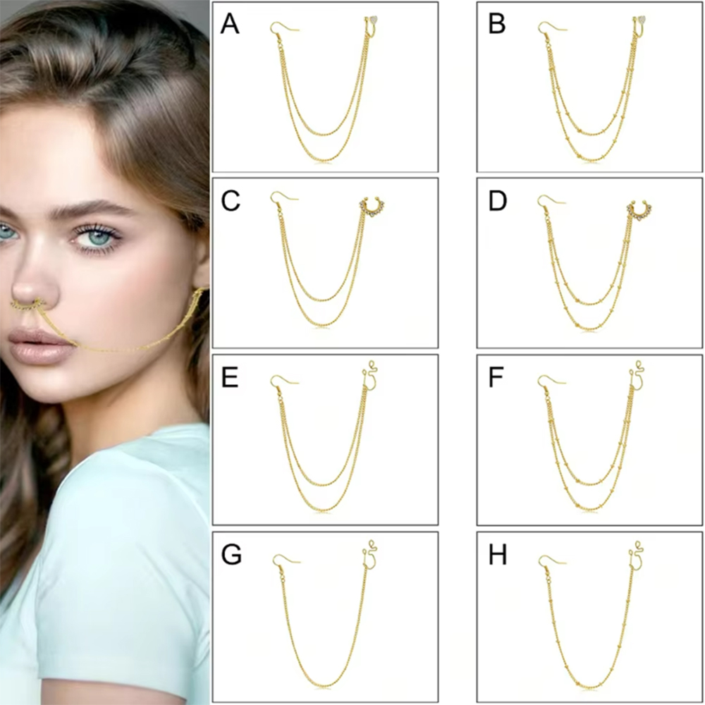 1Pc/Set Yellow Gold Fake Septu - Yellow Body Jewelry ulasan dan harga