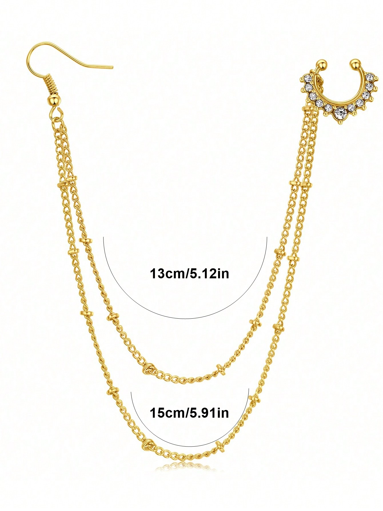 1Pc/Set Yellow Gold Fake Septu - Yellow Body Jewelry ulasan dan harga