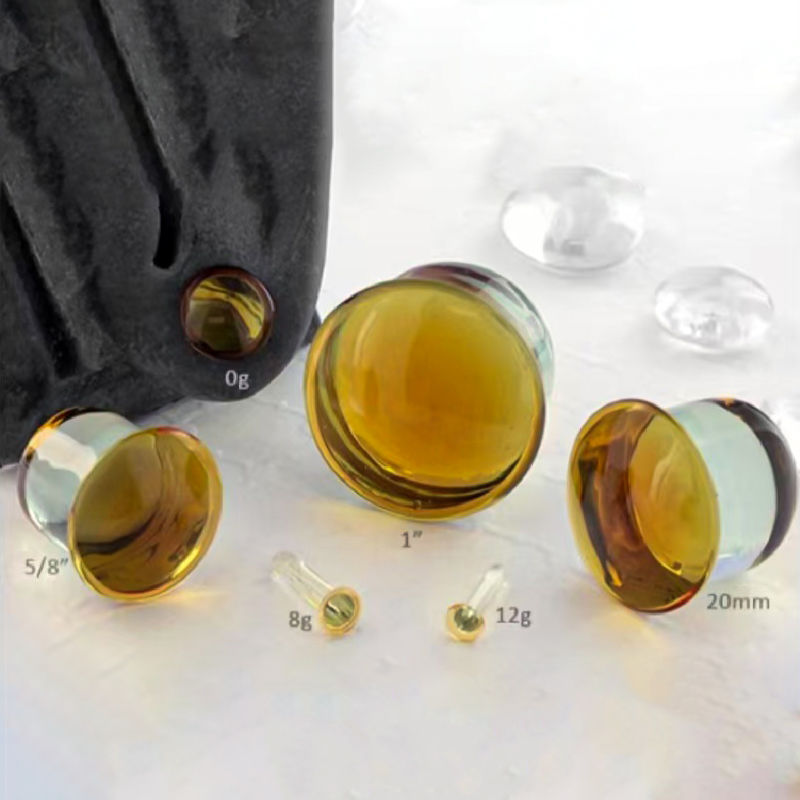 1Pair 1.6-16mm Top Quality Yel - Yellow Body Jewelry ulasan dan harga