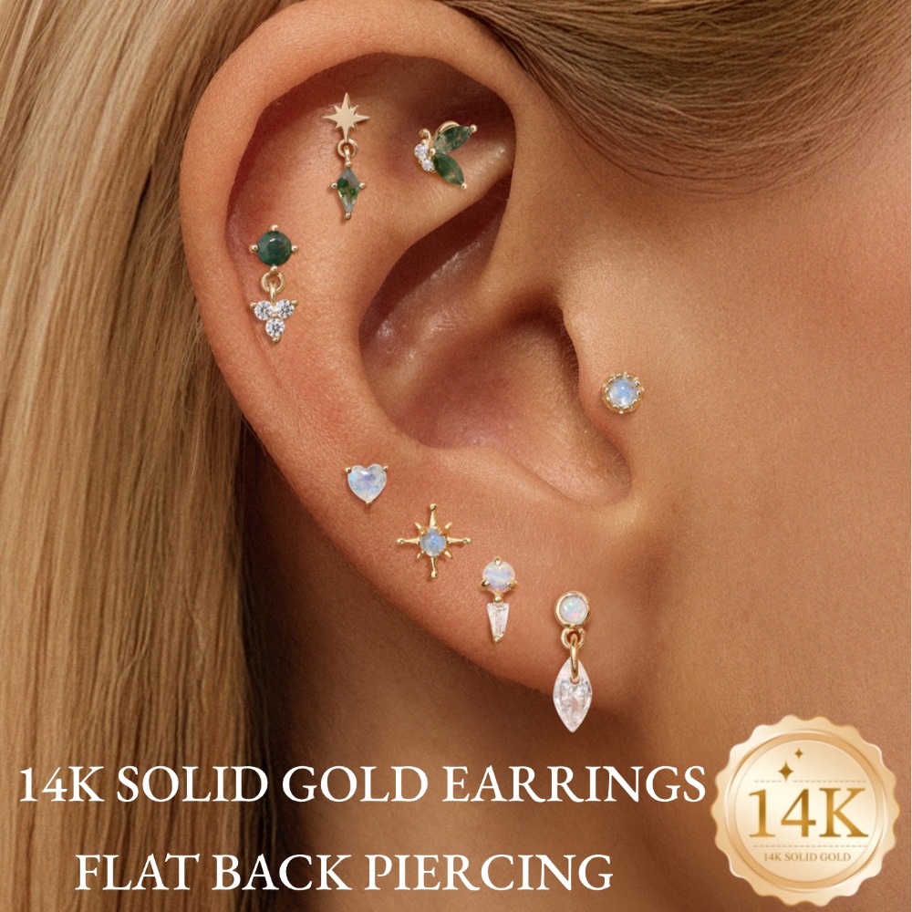 DIeSchein 14K Solid Gold Helix - Tragus Flat Back ulasan dan harga