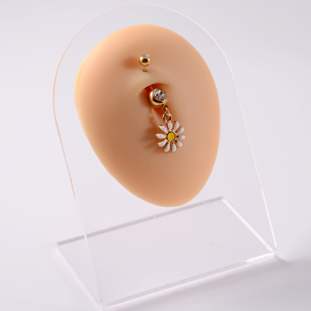 361L Surgical Steel Daisy Flow - Yellow Body Jewelry ulasan dan harga