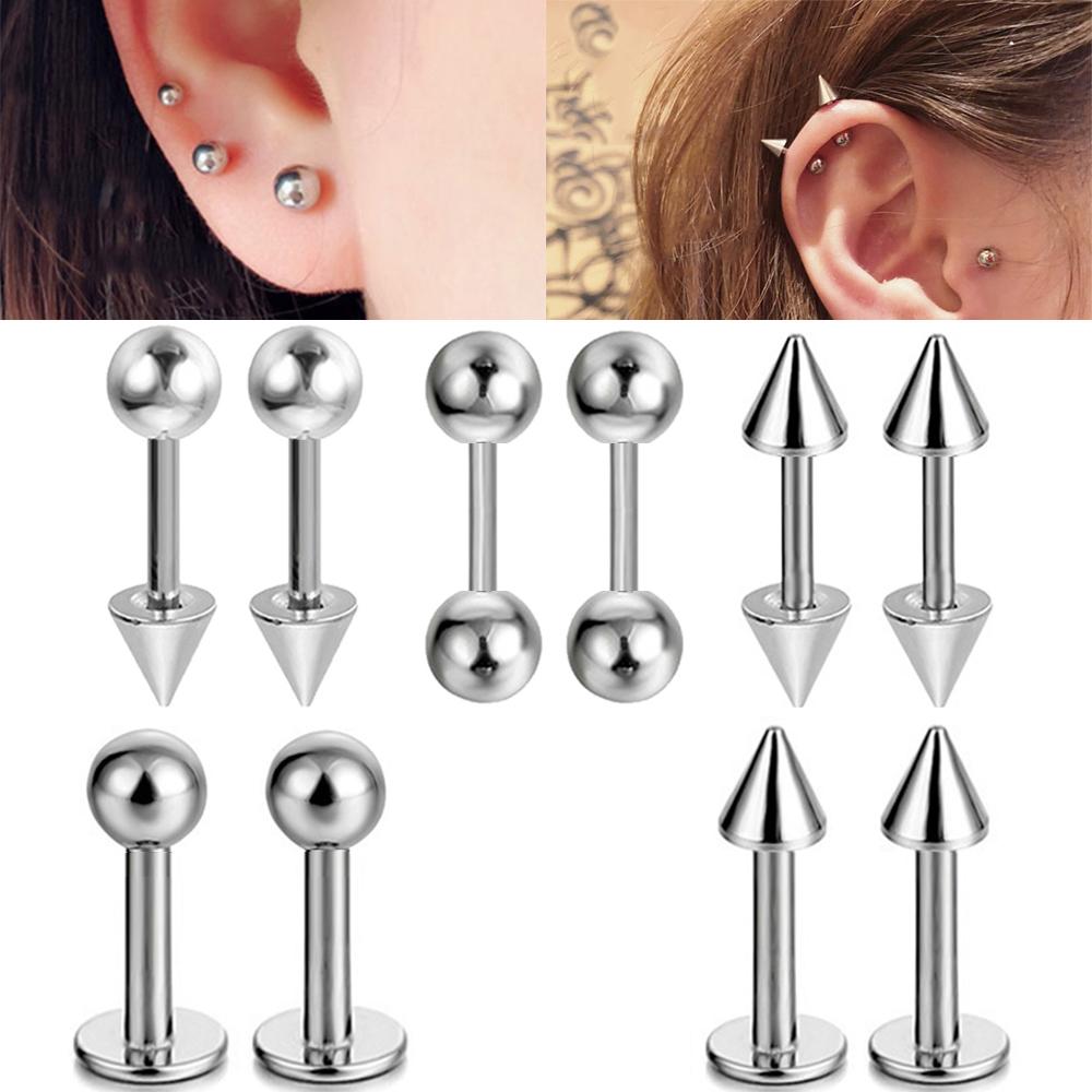 2Pcs Medical Stainless Steel L - Body Jewelry Trend ulasan dan harga