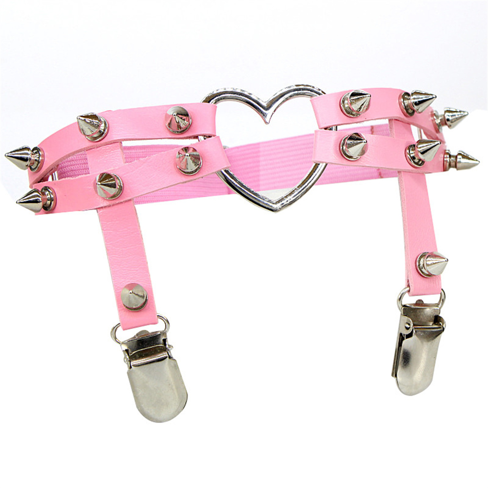 1Pcs Women Punk Goth Heart PU  - Body Jewelry Online ulasan dan harga