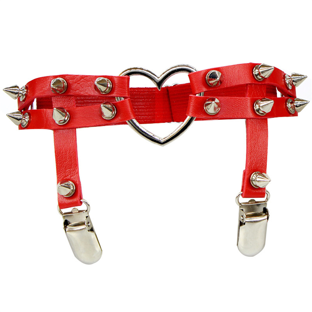 1Pcs Women Punk Goth Heart PU  - Body Jewelry Online ulasan dan harga