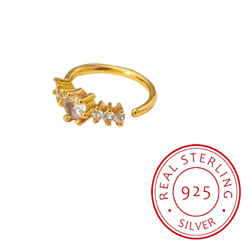 Simple Single Row Geometric S9 - Yellow Body Jewelry ulasan dan harga
