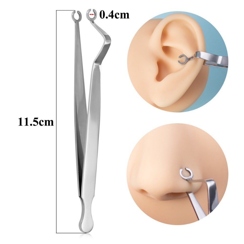 Surgical Steel Body Piercing T - Body Jewelry Ring Opening Pliers ulasan dan harga