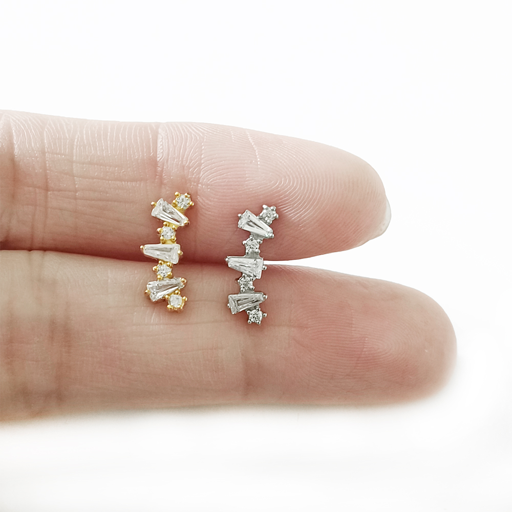 Internal Threaded Cubic Zircon - Tragus Flat Back ulasan dan harga
