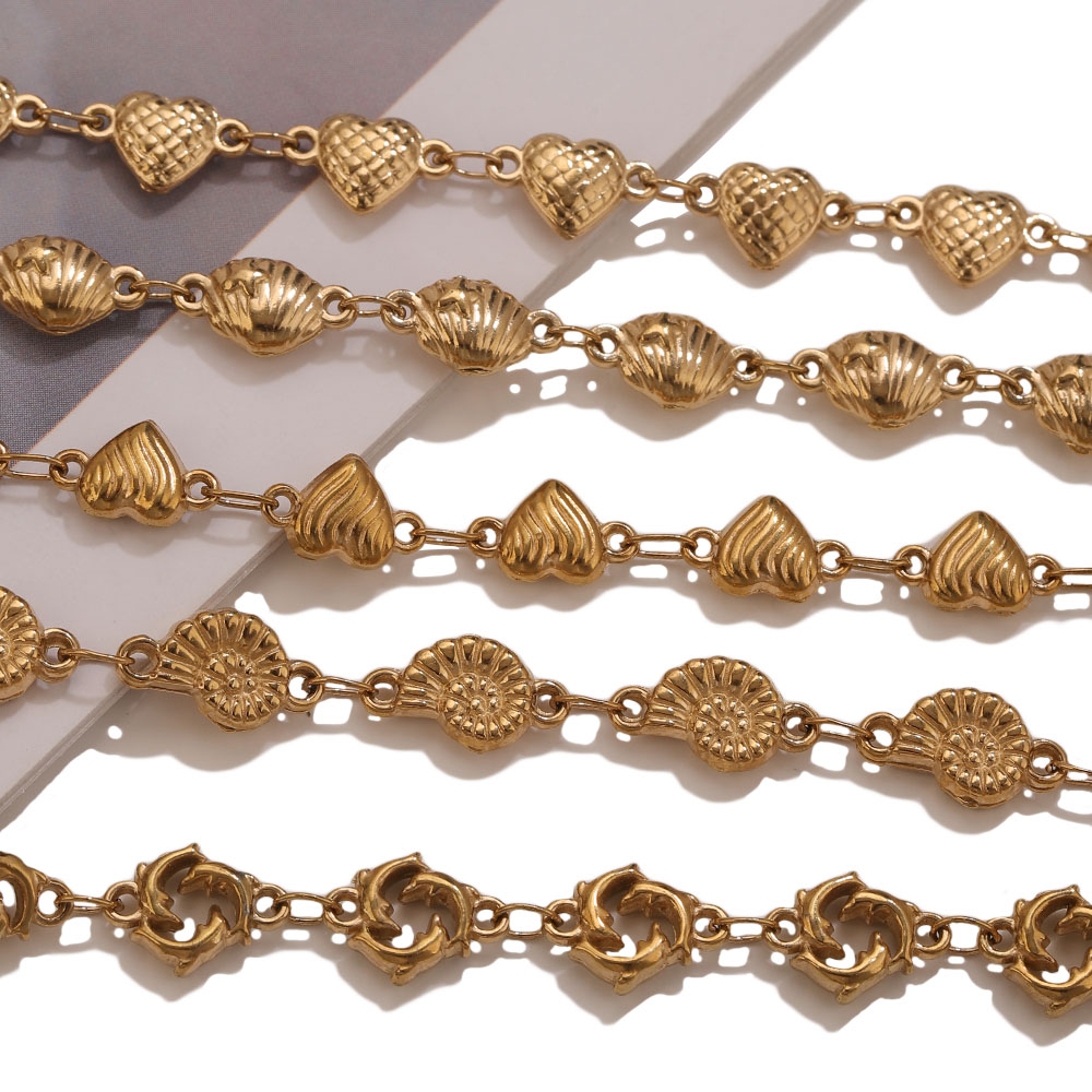 1M PVD Gold Stainless Steel He - Body Jewelry Necklace ulasan dan harga