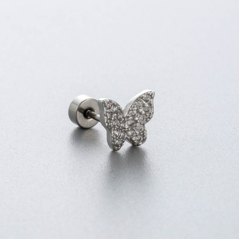 G23 Titanium Heart Flat Back C - Tragus Flat Back ulasan dan harga