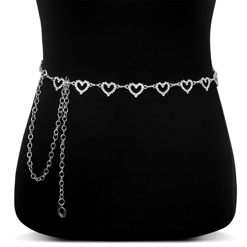 Fashion Rhinestone Heart Waist - Body Jewelry Online ulasan dan harga
