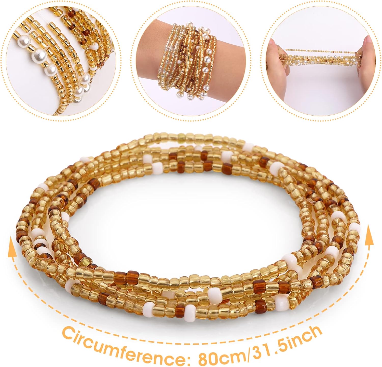 Waist Beads for Women Belly Be - Body Jewelry Online ulasan dan harga
