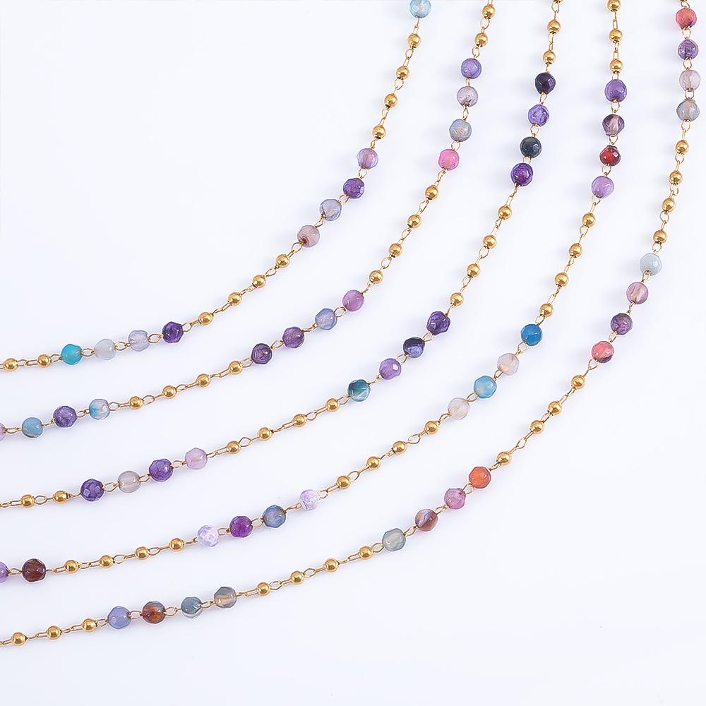 0.5M 1M Stainless Steel Colore - Body Jewelry Necklace ulasan dan harga
