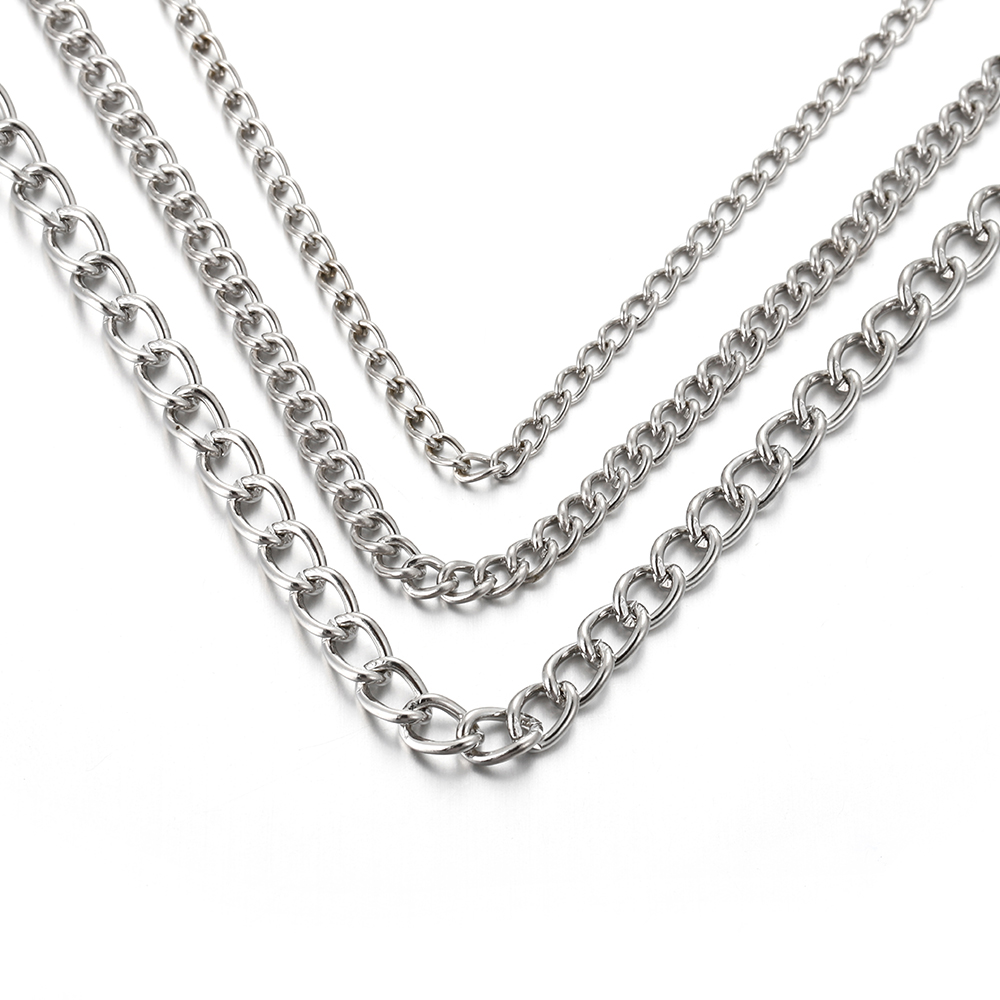 2Meters 2.5/3.5/4.5mm Metal Fl - Body Jewelry Necklace ulasan dan harga