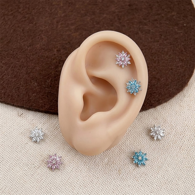 ASTM F136 Titanium Flat Back E - Tragus Flat Back ulasan dan harga
