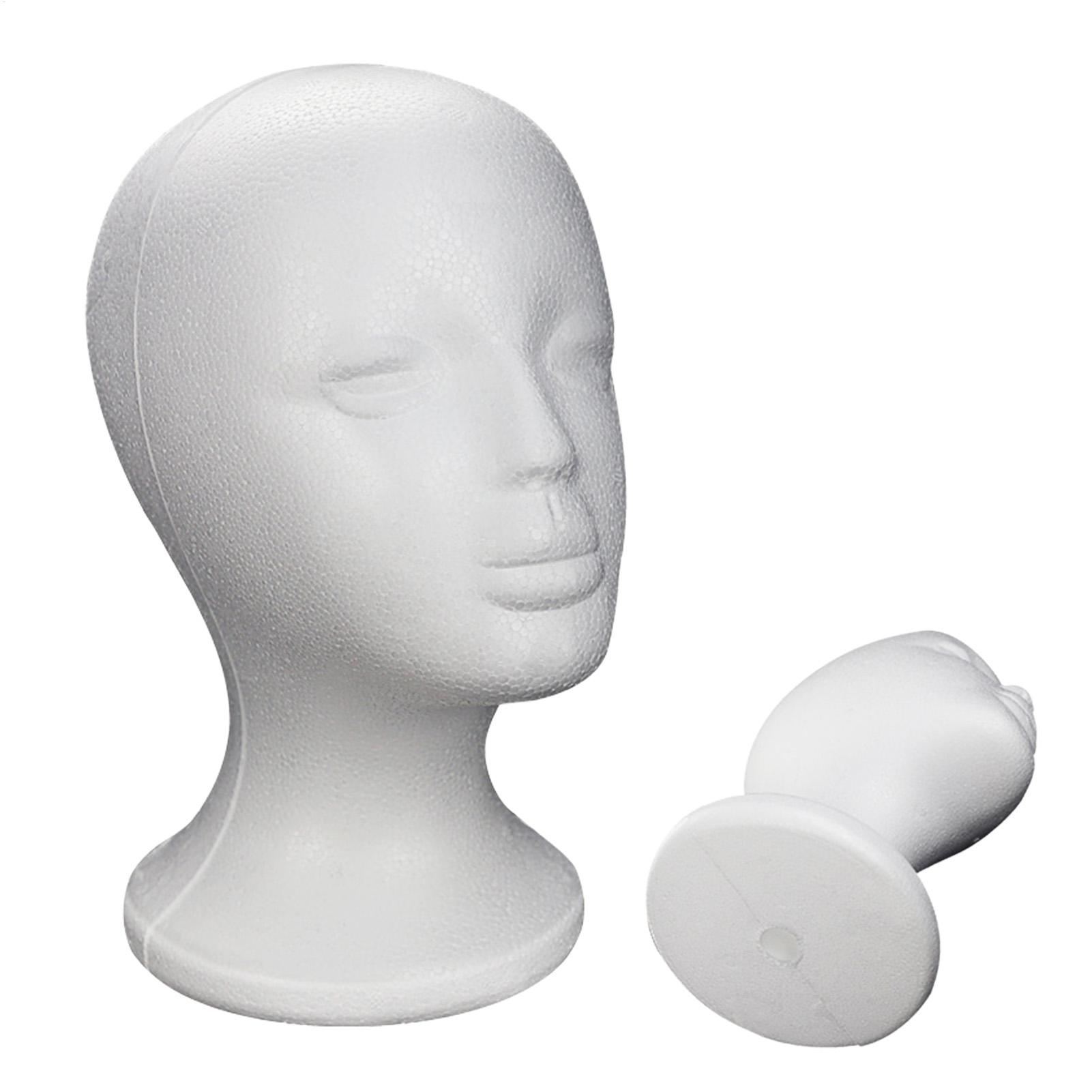 Foam Mannequin Head Female Mod - Body Jewelry Display Case ulasan dan harga