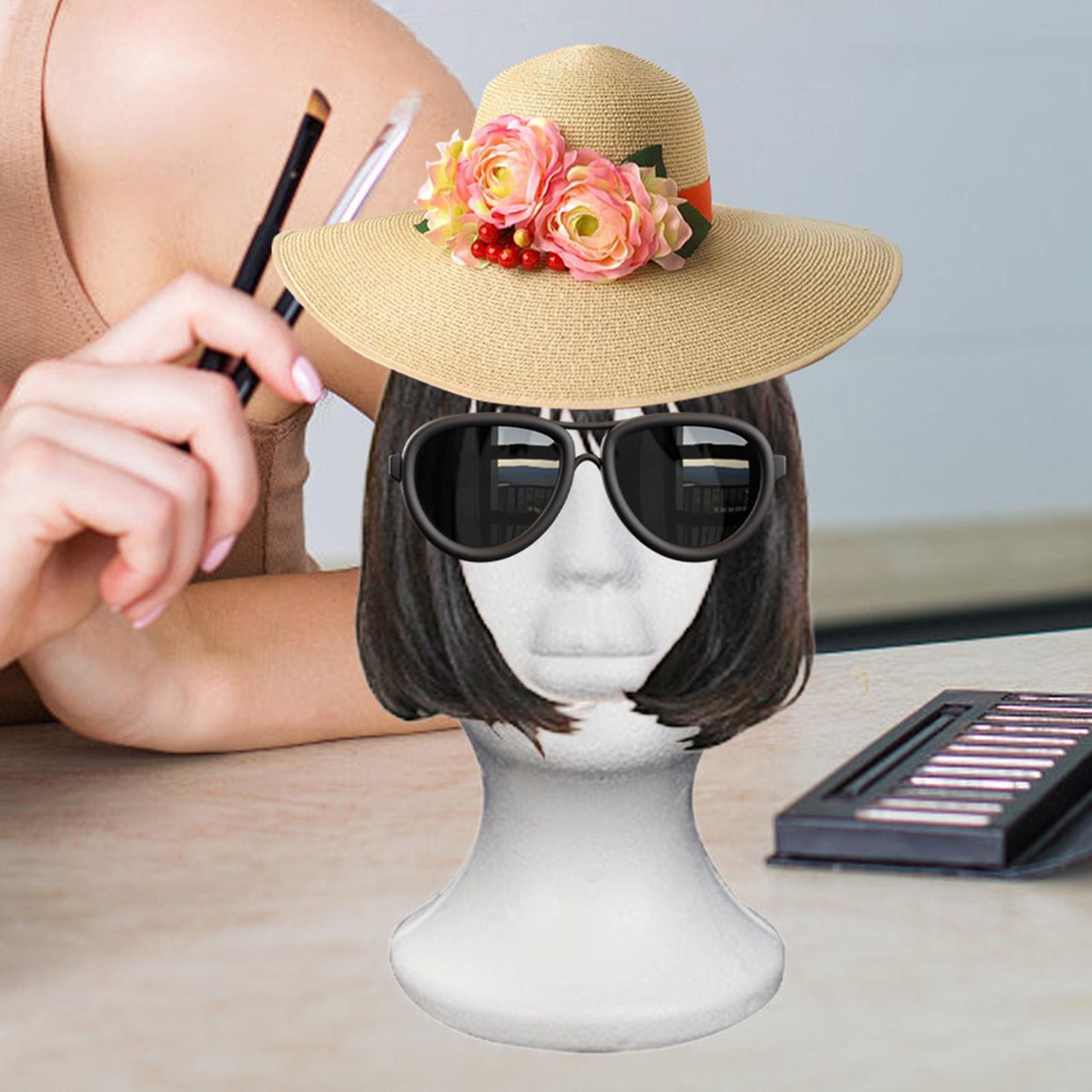 Foam Mannequin Head Female Mod - Body Jewelry Display Case ulasan dan harga