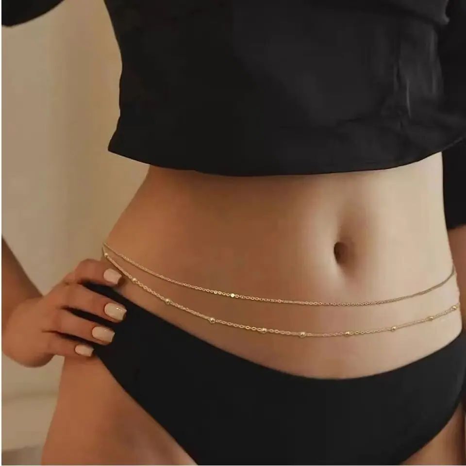 HipHop Double Layers Belly Cha - Body Jewelry Online ulasan dan harga