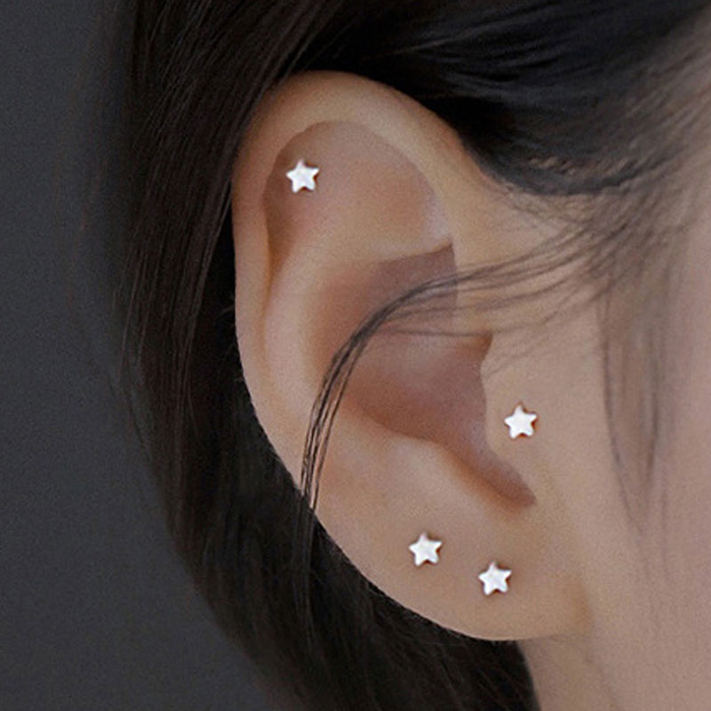 1PC Stainless Steel Mini Studs - Tragus Flat Back ulasan dan harga