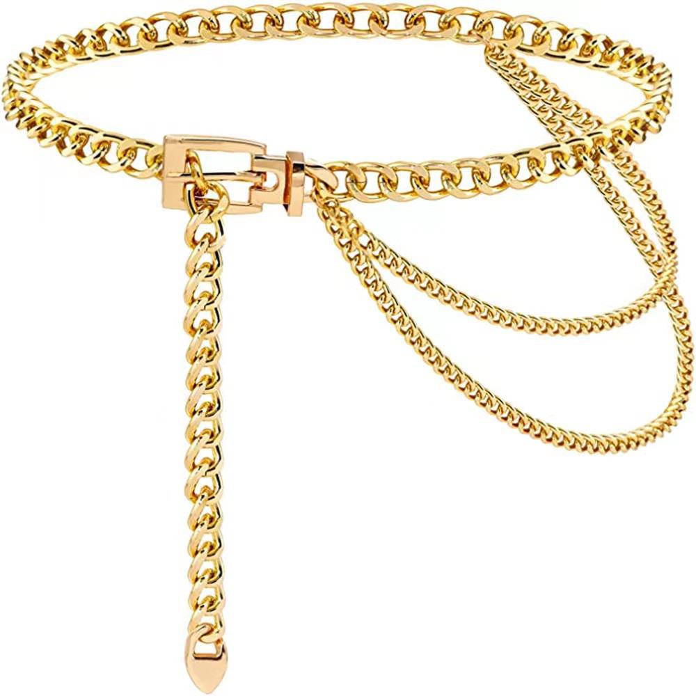 Punk Waist Chain Metal Belt La - Body Jewelry Online ulasan dan harga