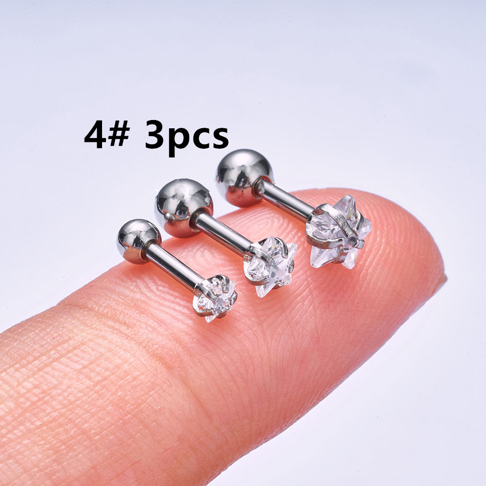 Helix Piercing Star Earrings W - Body Jewelry Trend ulasan dan harga