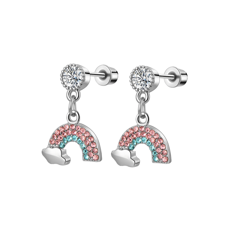 1/4 Pairs Hypoallergenic Dangl - Tragus Flat Back ulasan dan harga